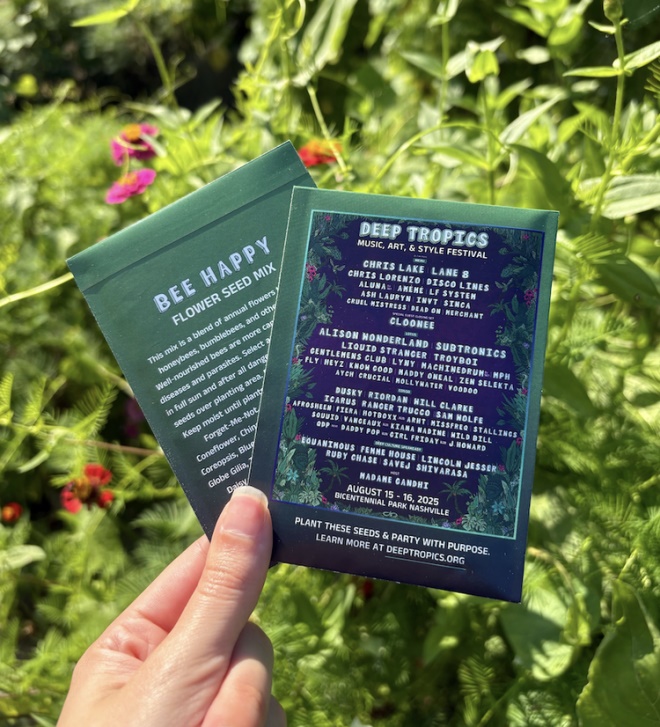 Deep Tropics reemplaza flyers por sobres de semillas en una nueva campaña ecológica