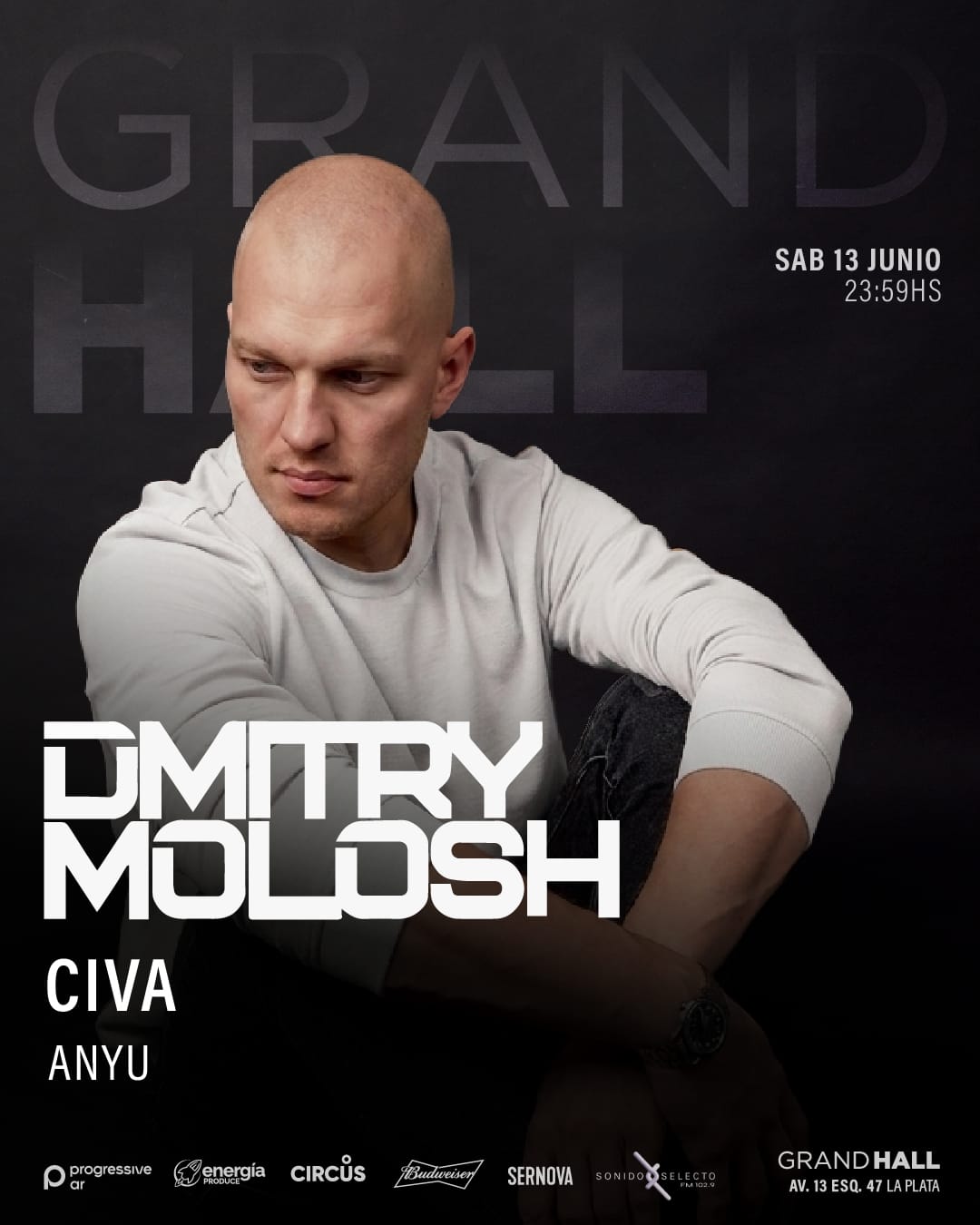 Dmitry Molosh llega a La Plata para una noche única en Grand Hall